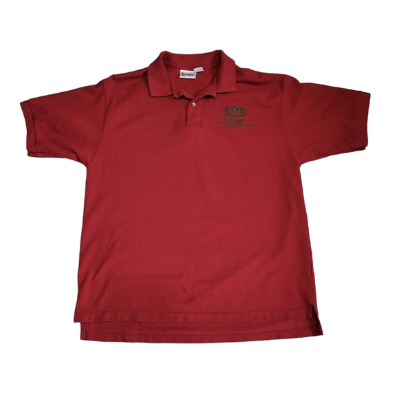 Disney Other - Walt Disney World Hilton Head Island Resort Polo Men's Size Large cranberry